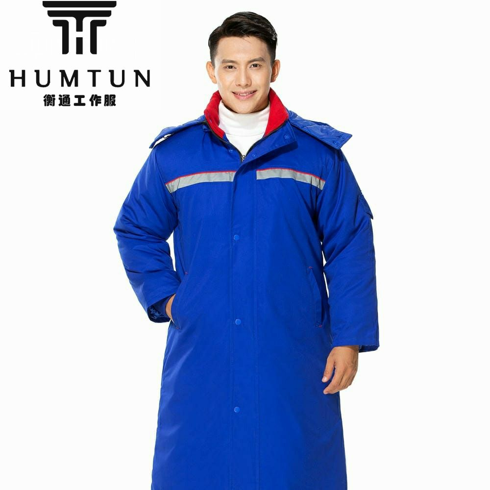 冬季全工藝滌棉紗卡可脫卸棉膽中長款棉衣