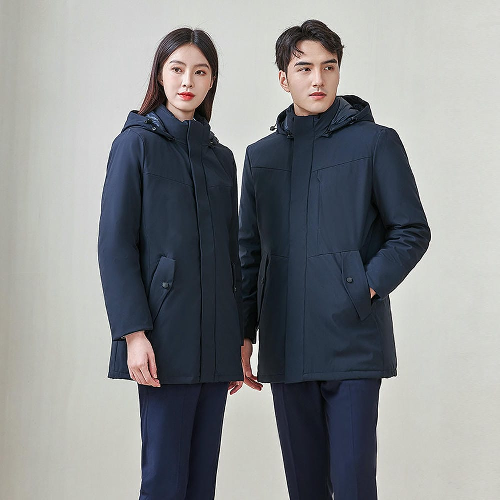 男女藏青羽絨服